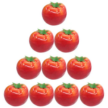  10vnt Tikroviška Modeliavimas Dekoratyvinis Švietimo Plaything Pomidorai Fotografavimo Prop Tikroviška Vaisių Modelį, Vaikai, Namų Virtuvė