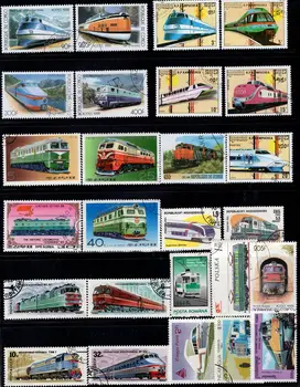  50Pcs/Daug Elektrinio Traukinio Antspaudas Tema Visi Skirtingi Iš įvairių Šalių, NE Kartoti Pašto ženklai su Pašto Ženklą, skirtą Rinkti