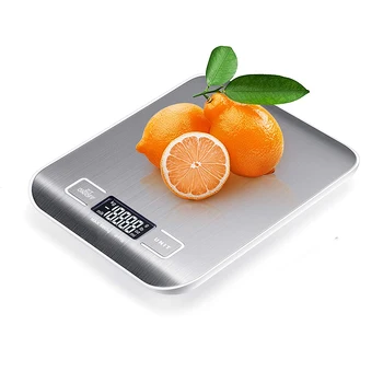  5kg/1g/0.1 oz USB Rechargeble Masto Skaitmeninės Maisto Skalės Tikslumas Matavimo Skalė LCD Ekranas Nerūdijančio Plieno Virtuvės Reikmenys