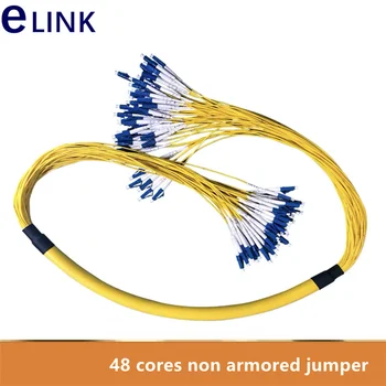  60m 48 branduolių pluošto pleistras laido SM siejama jumper LC SC FC ST 48 core kabelių 2,0 mm Singlemode optinio pluošto pleistras švino 48C pluoštas