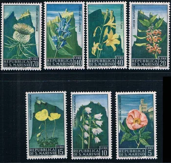  7Pcs/Set Naujas San Marino Pašto Antspaudo 1967 Gėlės Antspaudų MNH