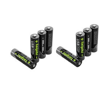  8PCS AA1.5V baterijos ličio li-ion 2000mah baterija įkraunama baterija 3000mwh aa Baterijos