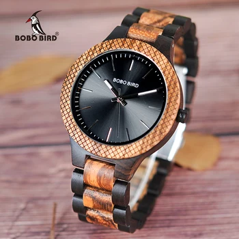  BOBO PAUKŠČIŲ V-D30-1 Medienos Laikrodžiai Vyrams Kvarco Prabangių Verslo Laikrodis Kokybės Kinijos Produktai