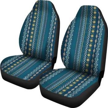  Boho Kryklė, Automobilių Sėdynių užvalkalai (2 Dangtelius) | Mėlyna Madinga Automobilio Sėdynės Priedai | Custom Dangtelių | Genčių Dizaino Auto