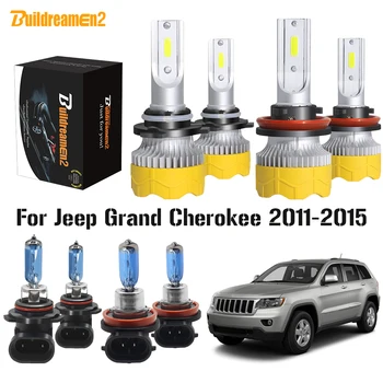  Buildreamen2 4 X Automobilių Žibintų Aukšto artimąsias H11 9005 Halogeninės LED Lemputė priekinio Žibinto 12V Už Jeep Grand Cherokee 2011-2015 m.