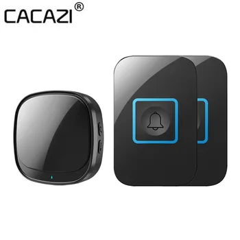  CACAZI USB Belaidžio Vandeniui Doorbell Protingo Namo Durų Bell Varpelių Rinkinys LED Mirksi Apsaugos Signalizacijos Sveiki Melodijos