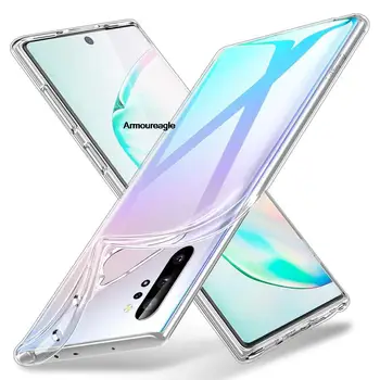  Case for Samsung Galaxy Note 10 Note10 Plius 20 Ultra 5G Silikono Guard Atgal Maišelį Minkštos TPU Ant Samsun 10 Pastaba Lite Aišku, Funda