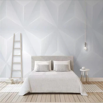 Custom Sienų Tapetai, Modernus Minimalistinio Stiliaus Trikampio 3D Efektas Geometrinis Fone Sienų Tapyba
