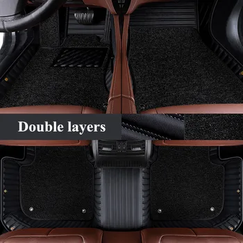  Custom specialių automobilių kilimėliai Mercedes Benz GLE 300d 400d 350 450 W167 2022-2020 5 sėdimos vietos vandeniui dukart sluoksnių kilimai