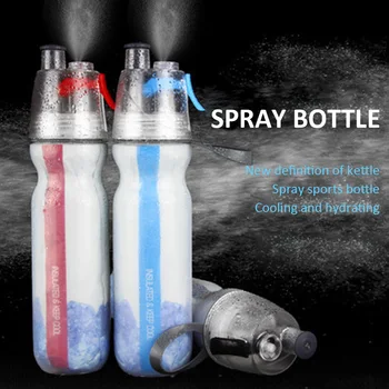  Du kartus purkšti taurės dviračių lauko sporto šalto vandens butelis nešiojamų plastiko taurė nauja