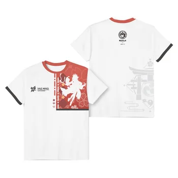  Genshin Poveikio Yae Miko Cosplay T-shirt 3D Spausdinimo Vyrai Moterys Atsitiktiniai trumpomis Rankovėmis Marškinėliai