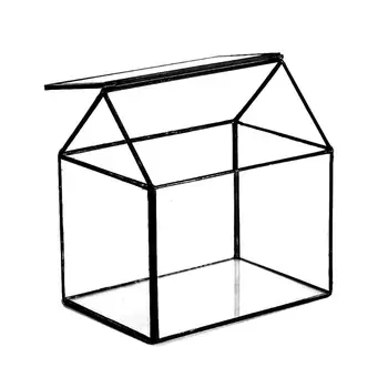  Geometrinis Geometrinis Terariumai, Stiklo Langelį, Rankų darbo Namų Formos Arti Stiklo Lentelės Viršuje 