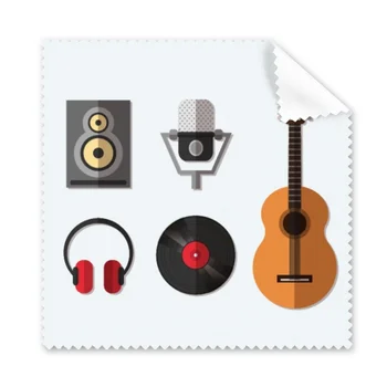  Gitara Rankų įranga CD Mikrofonas Muzikos Modelis Skudurėliu Telefono Ekrane Stiklų Valiklį, 5vnt