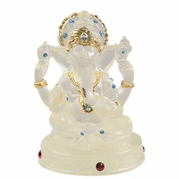  Indijos Dramblių Dievas Sėkmės Statula Skaidrios Dervos Statulėlės Ornamentu