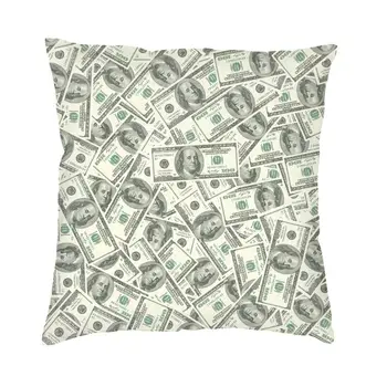  JAV American Dollar Bill Pagalvėlė Padengti Banknotų Modelis Mesti Pagalvės užvalkalą už Kambarį Kietas Užvalkalas Apdaila