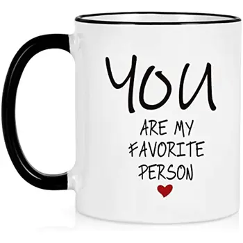  Jūs Esate Mano Mėgstamiausia Asmuo, Kavos Puodelis Valentino Diena-Metį Jam Savo Žmona, Vyru, Vaikinu, Mergina Kavos Puodelis 11Oz