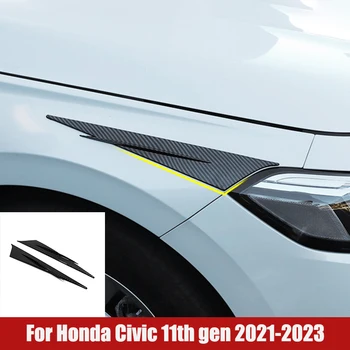  Lapų Valdybos Apdaila Ant Ryklio Žiaunos Apdaila Padengti Lipdukai Honda Civic 11 Gen 2021 2022 2023 ABS Automobilių Optikos Reikmenys