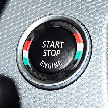  Naujas-Spustelėkite Pradėti Apdailos Ratu Lipdukai Pradžios Iki Variklio Mygtuką Decal BMW 3 Serija E90 E92 E93 320i E89 Z4 2009-2012 m.