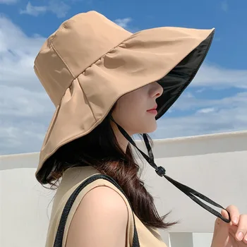  Naujus Moteriškus Han Edition Didelis Palei Vinilo Žvejys Skrybėlę Lauko Laisvalaikio Veidrodėliai Saulės Skrybėlę Pagal Manila
