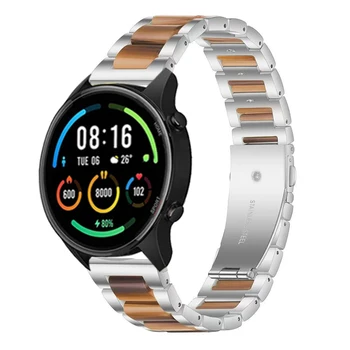  Nerūdijančio Plieno Dervos Watchband už Xiaomi Mi Žiūrėti Spalvos Juosta, Diržu, Xiaomi Smartwatch Spalva Sporto Edition Riešo Apyrankę