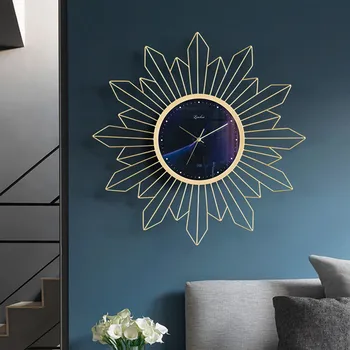  Nordic light luxury art laikrodis sieninis laikrodis kambarį namuose mados asmenybės kūrybos modernus minimalistinio atmosfera silent laikrodis