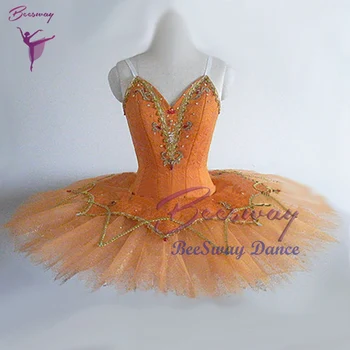 Oranžinė Sugar Plum Fairy Profesionalios Balerinos tutu suknelė Moterų Profesionalių Baleto Tutus Balerinos sijonas Blynas Tutu mergaitėms