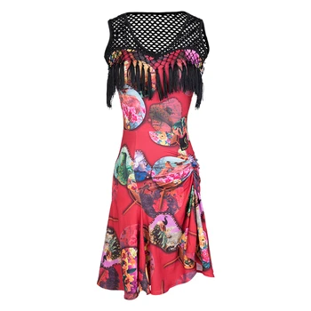  pigūs lotynų suknelė parduodama samba šokių kostiumai tango šokių suknelės tango drabužius salsa kostiumas lotynų Amerikos suknelę spausdinti