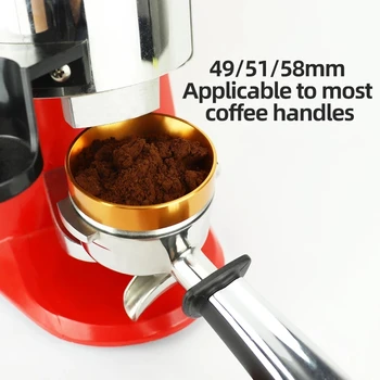  Profesionalių Espresso Kavos Dozavimo Žiedas 51/54/58mm Dozės Piltuvą Aliuminio Kavos Tiekimas Dalys Alaus Dubenį, Kavos Milteliai