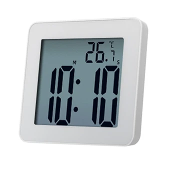  Skaitmeninis Vonios kambarys Laikrodžiai Paprastas LCD Elektroninių Žadintuvas Vandeniui Dušo Laikrodžiai Temperatūra Laikrodžiai Kabinti Laikmatis