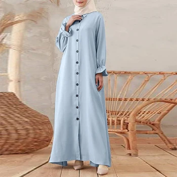  Skraiste Priere Musulman Turkija Dubajus Abayas Moterų Kaftans Afrikos Ilgai Marškinėliai Ilga Suknelė, Hijab Kietas Apdaras Femme Longue S - 5XL