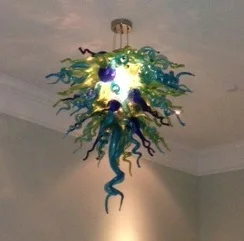  Stiklo Gėlių Formos Lubų šviestuvai, LED Lemputės Ranka Pūstinis Stiklas