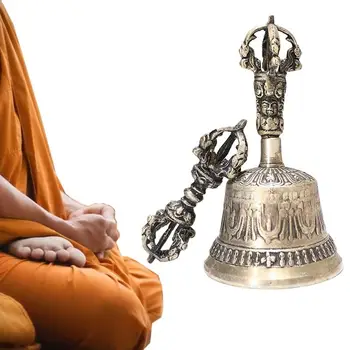  Tibeto Budizmo Meditacijos Bell Dharmos Objektų Bell Nušvitimo Vertus Bell Meditacija & Malda Varpai Dorje Set Home
