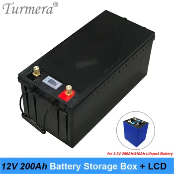  Turmera 12V Baterijos Laikymo Dėžutė su skystųjų KRISTALŲ Ekranas 3.2 V 100Ah 200Ah 280Ah 310Ah Lifepo4 Baterijos, Saulės Energijos Sistemos, ar UPS Naudoti