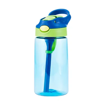  Vandens Butelis, Šiaudų Nepralaidžiose Sportas Kelionės Lauko Sulankstomas Dangčio Geriamojo Nešiojamų Vaikų Plastiko Taurė