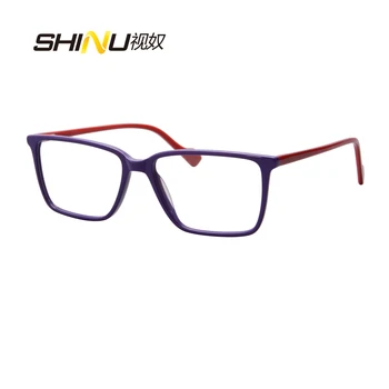  Vyriški akiniai acetato rėmelis multifocal skaitymo akiniai vyrams trumparegystė recepto akinius su lęšiais minus 4 dioptrijų akiniai