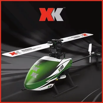  Wltoys XK K100 Falcom 6CH Flybarless 3D 6G Sistemos nuotolinio valdymo žaislas Brushless Variklio RC Sraigtasparnis RTF VS Wltoys V977