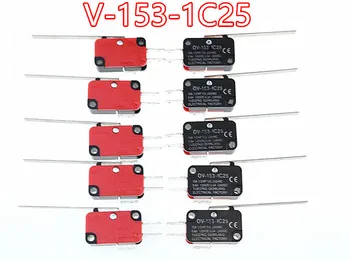  10vnt V-153-1C25 Micro Limit Switch Ilgi Tiesūs SPDT momentinio veikimo, Vyrių Svirties Tipas Rankos