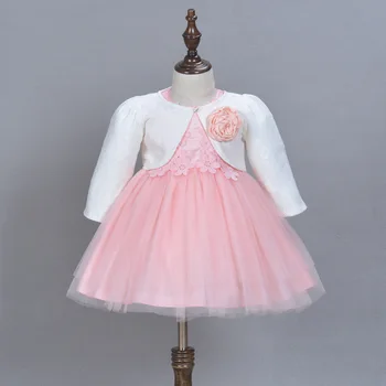  2016 M. Oficialią Elegantiškas Kūdikių Dress 1 2 Metukų Gimtadienio Mergaičių Šalies Oficialaus Vestidos Baby Girl Drabužiai 0-24 M