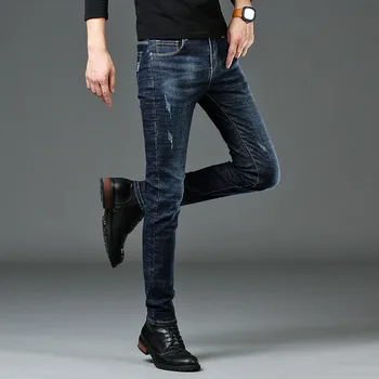  2020 naujas vyrų high-end džinsai atsitiktinis visas rungtynes, džinsai aukštos kokybės