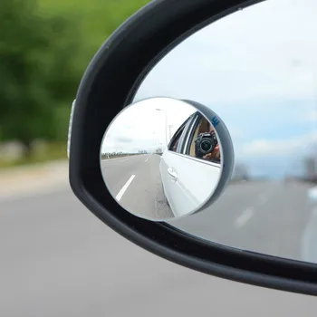  2vnt Automobilių Stilius 360 Laipsnių aklojoje Veidrodžių Plataus Kampo Turas Stiklo Išgaubti išoriniai Automobilių reikmenys