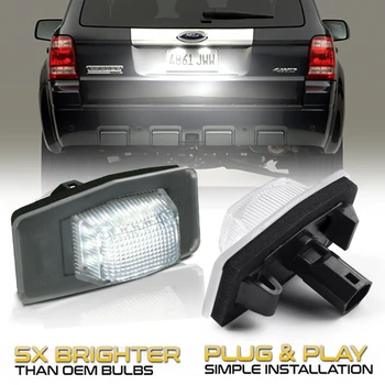  2vnt Canbus LED Skaičius Licenciją Plokštelės Šviesos Lempos Automobilių Reikmenys Mazda 323 MPV Protege Duoklė Miata MX-5 