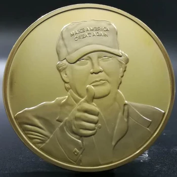 5vnt/daug Donald Trump, Kad Amerika Labai Naujo Prezidento Atminimo Iššūkis Monetos, Aukso/Sidabro padengtą monetos