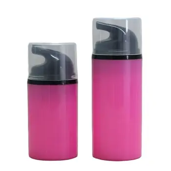 80ML plastikinė rožinė beoriu losjonas butelis su juoda beoriu siurblys ,skaidrus dangtis balta/serumas/kremas/fondas naudojant