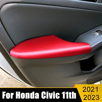  ABS Automatinis Priekinių / Galinių Durelių Porankiai Rėmas Apdaila Padengti Atveju Lipdukas Honda Civic 11 Gen 2021 2022 2023 Automobilių Reikmenys
