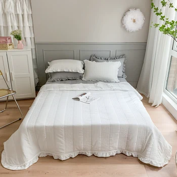  Antibakterinis medvilnės Drobės lova Pledas žiemos lova padengti Lovatiesė ant lovos skalbiniai, dygsniuotas antklodė Lovatiesės lova lapas Antklodė