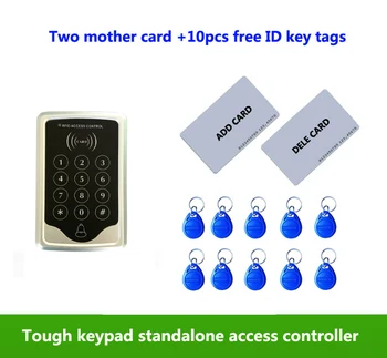  arti RDA 125Khz ID kortelės Standalone +Touch klaviatūra Vieną duris prieigos valdiklis ,2vnt motina kortelės, 10vnt ID žymas,min.: 1pcs