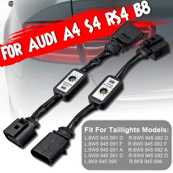  Automobilio Juoda Uodega Šviesos Dinamiškas Posūkio Signalo Indikatorius LED užpakalinis žibintas Add-on Modulis Kabelis Viela Harnes Audi A4, S4, RS4, B8 2010~2019