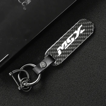  Automobilių Keychain 360 Laipsnių Besisukantis Ratas paketų prižiūrėtojų raktinę HONDA GROM MSX125 MSX 125 ABS Anglies Pluošto Motociklo Logotipas paketų prižiūrėtojų raktinę
