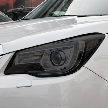  Automobilių Žibintų Apsauginės Atspalvis Filmas Dūmų Juodos Skaidrios TPU Šviesos Įklija, Subaru Forester 2019 2020 2013-On (Priedus