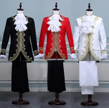  Baltųjų vyrų kostiumai dizaino europos karališkųjų etape kostiumai dainininkų vyrų smokingas švarkas šokių drabužiai, striukė star stiliaus suknelė punk